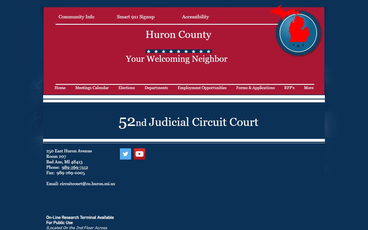 Huron County Circuit Court overview and case information